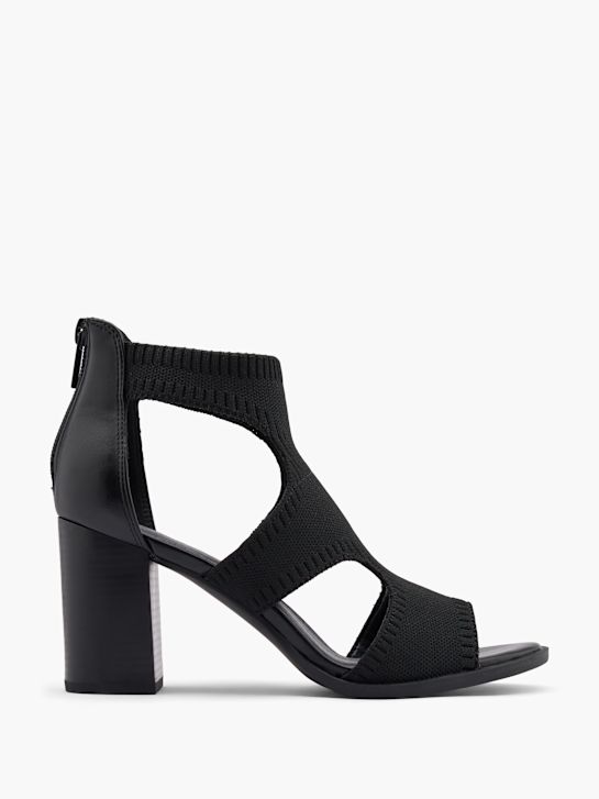 graceland con tacco sandalo nero deichmann