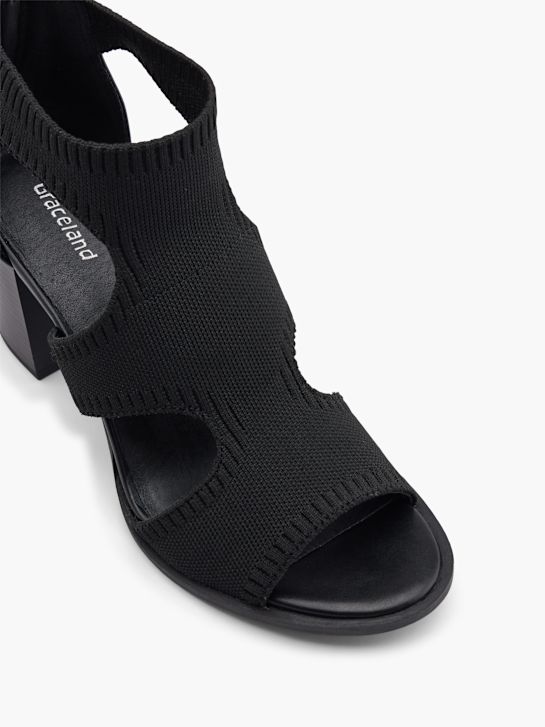 graceland con tacco sandalo nero deichmann