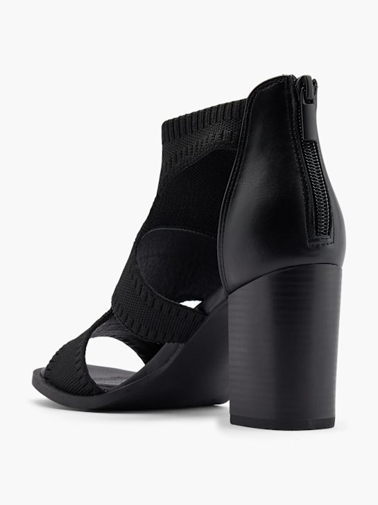 graceland con tacco sandalo nero deichmann