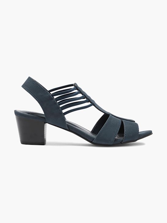 graceland con tacco sandalo blu deichmann