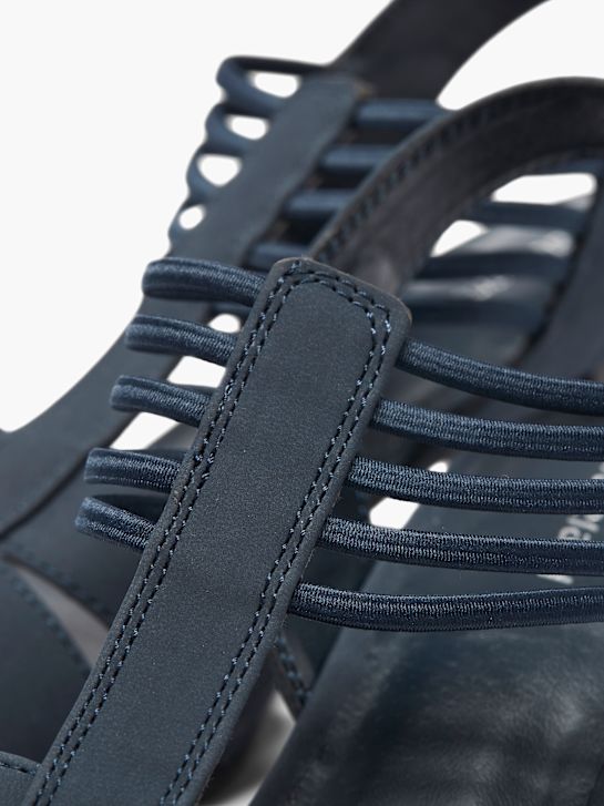 graceland con tacco sandalo blu deichmann