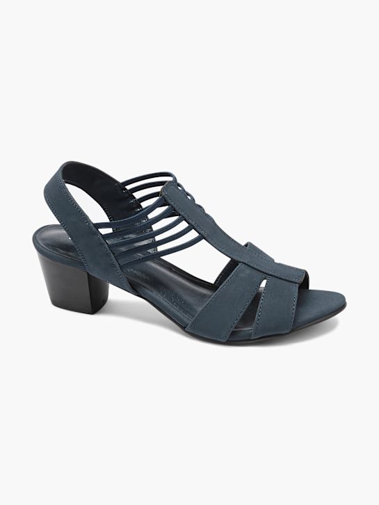 graceland con tacco sandalo blu deichmann