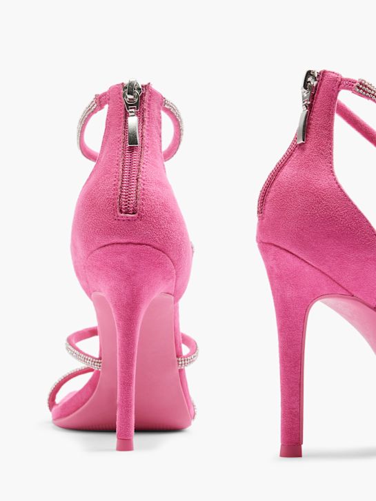 passerella con tacco sandalo rosa deichmann