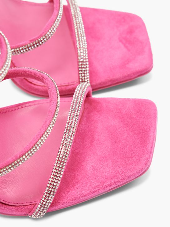 passerella con tacco sandalo rosa deichmann