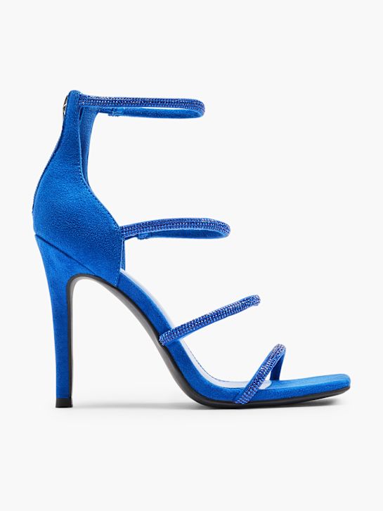 passerella con tacco sandalo blu deichmann