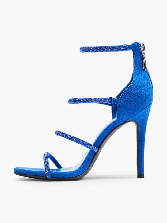 passerella con tacco sandalo blu deichmann