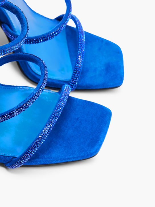 passerella con tacco sandalo blu deichmann