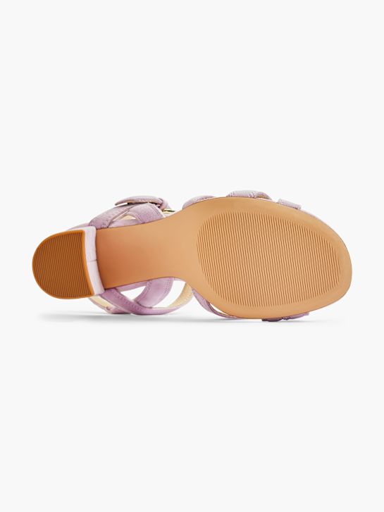la 5th avenue con tacco sandalo viola deichmann