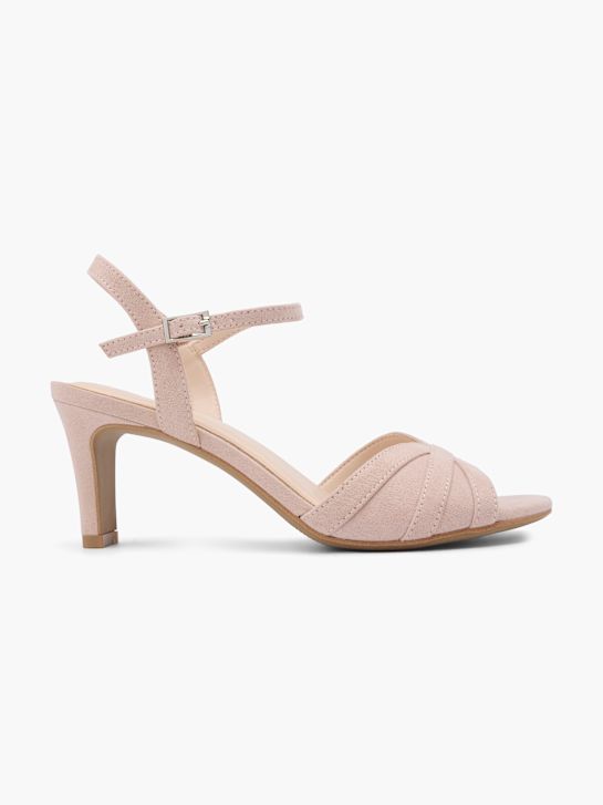 graceland sandalo con tacco rosa deichmann