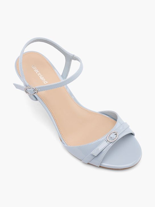 graceland con tacco sandalo blu deichmann