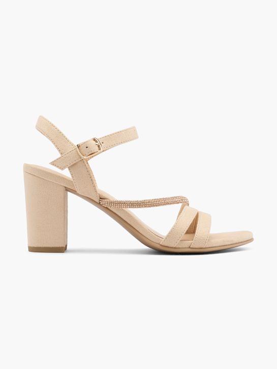 graceland con tacco sandalo beige deichmann