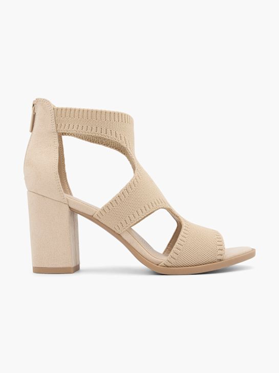 graceland con tacco sandalo beige deichmann