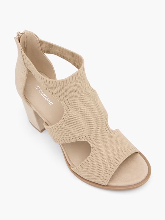 graceland con tacco sandalo beige deichmann