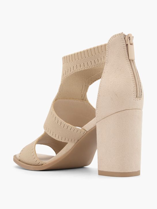 graceland con tacco sandalo beige deichmann