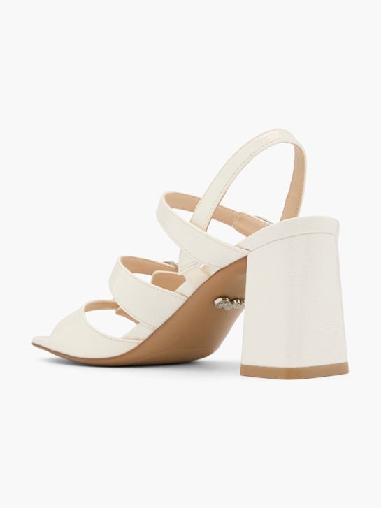 buffalo con tacco sandalo bianco deichmann