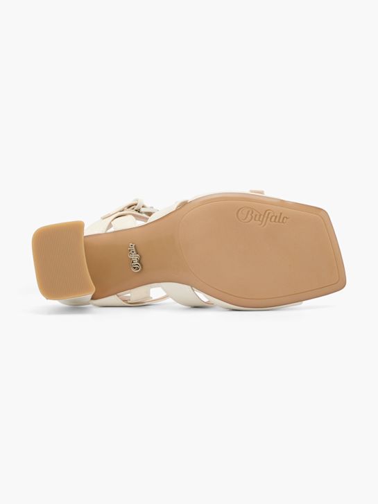 buffalo con tacco sandalo bianco deichmann