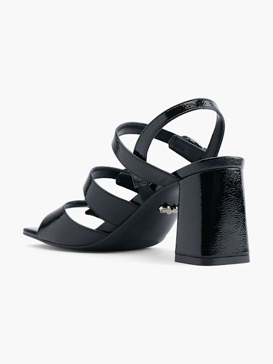 buffalo con tacco sandalo nero deichmann