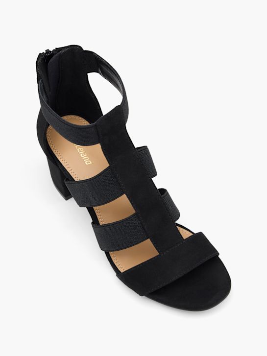 graceland con tacco sandalo nero deichmann