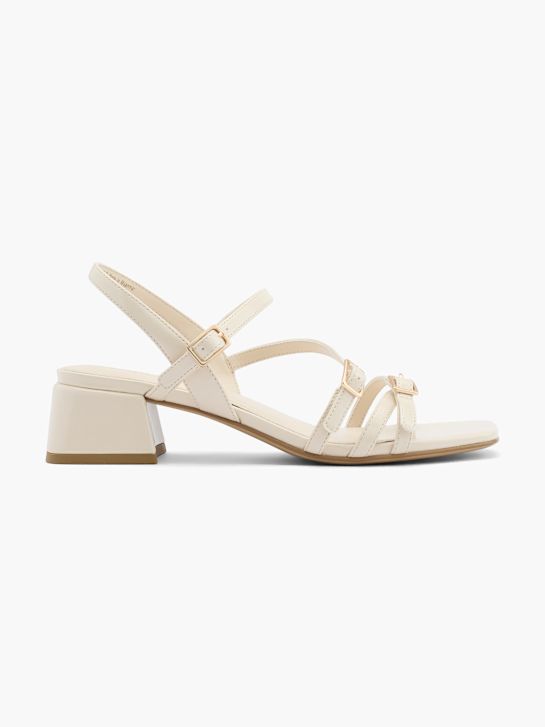passerella con tacco sandalo beige deichmann