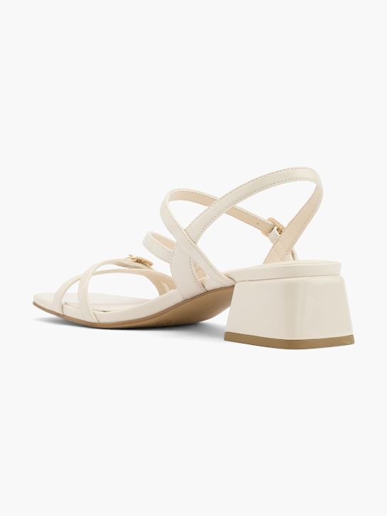 passerella con tacco sandalo beige deichmann