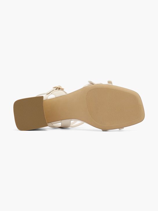 passerella con tacco sandalo beige deichmann