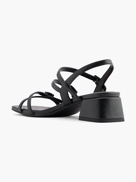 passerella con tacco sandalo nero deichmann
