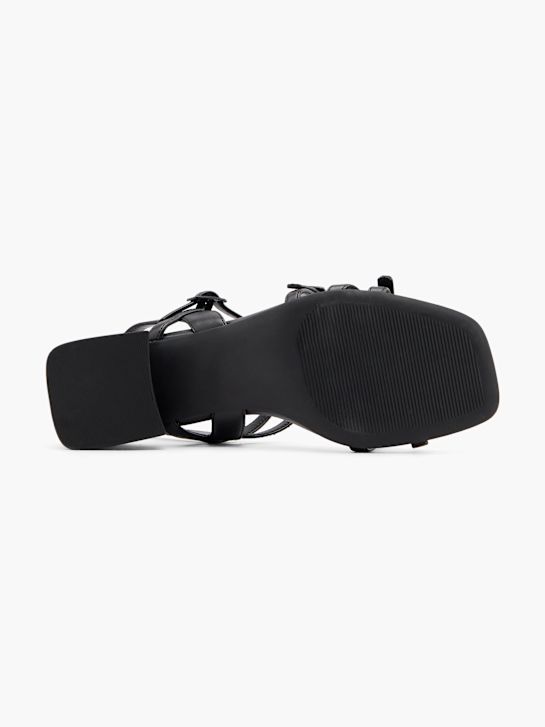 passerella con tacco sandalo nero deichmann