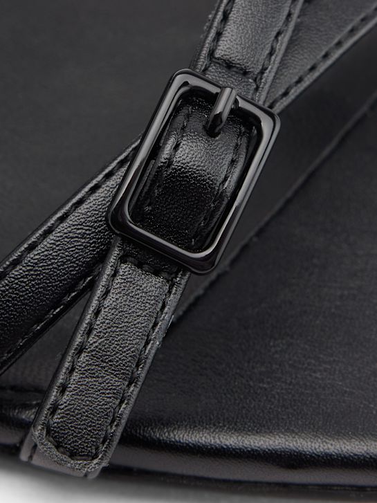 passerella con tacco sandalo nero deichmann