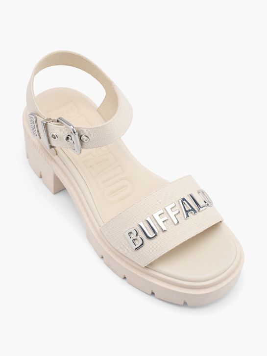 buffalo con tacco sandalo beige deichmann