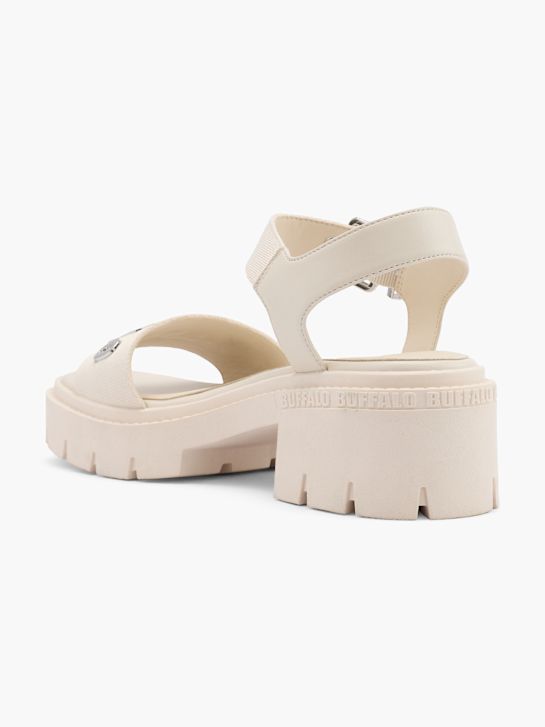 buffalo con tacco sandalo beige deichmann