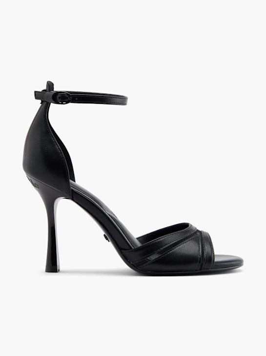 buffalo con tacco sandalo nero deichmann