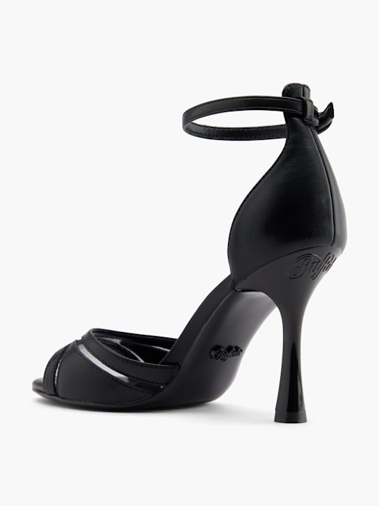 buffalo con tacco sandalo nero deichmann