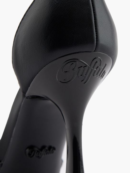 buffalo con tacco sandalo nero deichmann