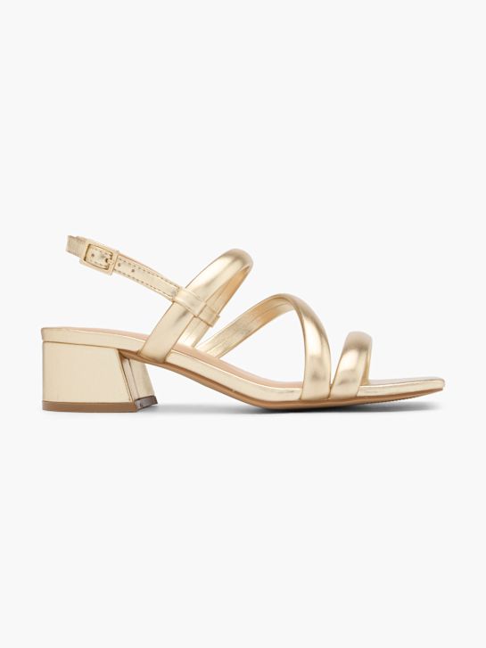 graceland con tacco sandalo oro deichmann