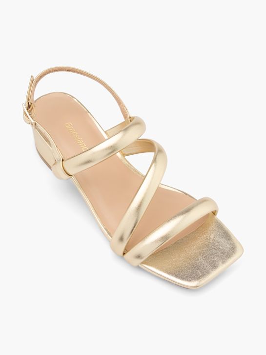 graceland con tacco sandalo oro deichmann
