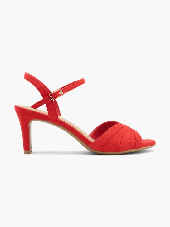 graceland con tacco sandalo rosso deichmann