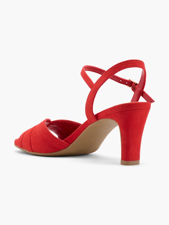 graceland con tacco sandalo rosso deichmann