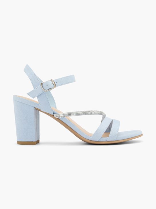 graceland con tacco sandalo blu deichmann