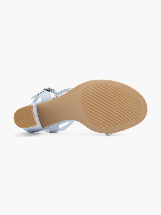 graceland con tacco sandalo blu deichmann