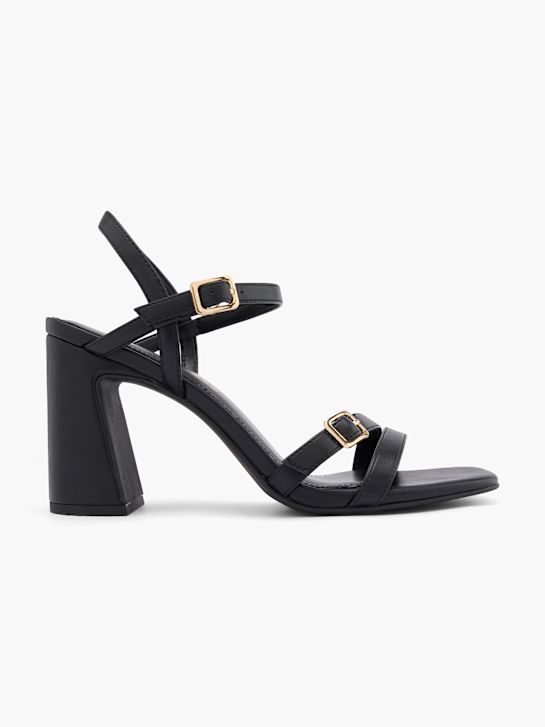 passerella con tacco sandalo nero deichmann