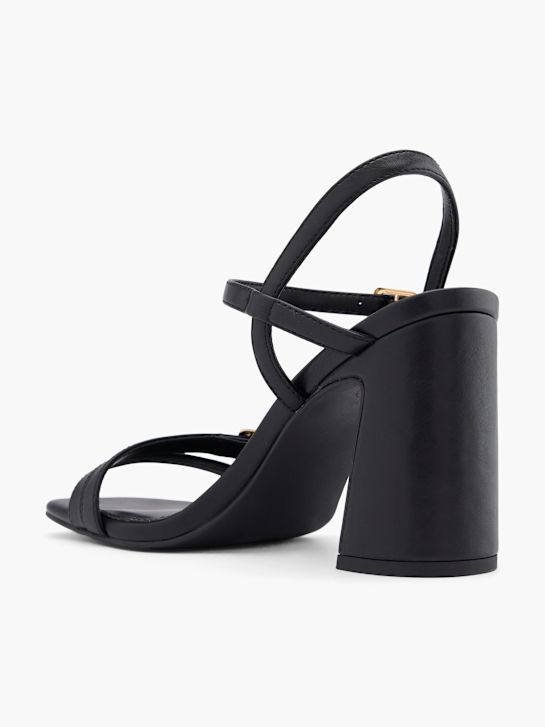 passerella con tacco sandalo nero deichmann