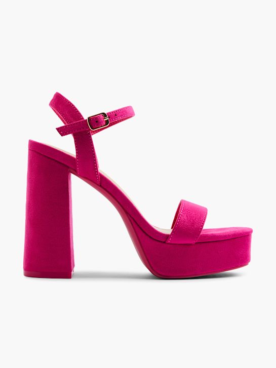 passerella con tacco sandalo rosa deichmann