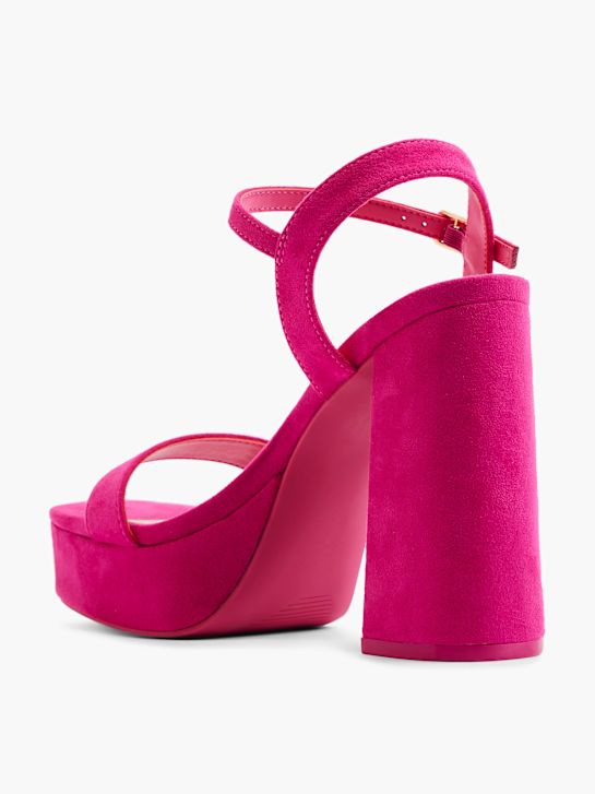 passerella con tacco sandalo rosa deichmann
