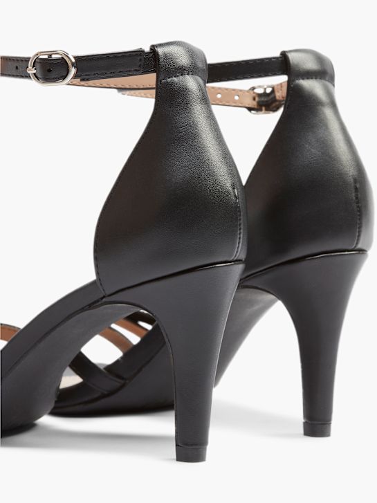 passerella con tacco sandalo nero deichmann