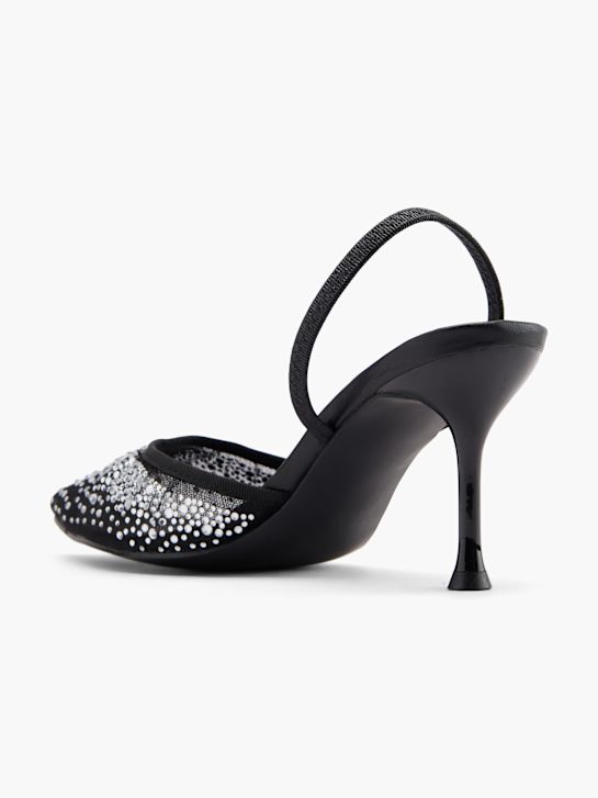 passerella slingback tacco nero deichmann