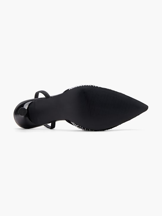 passerella slingback tacco nero deichmann