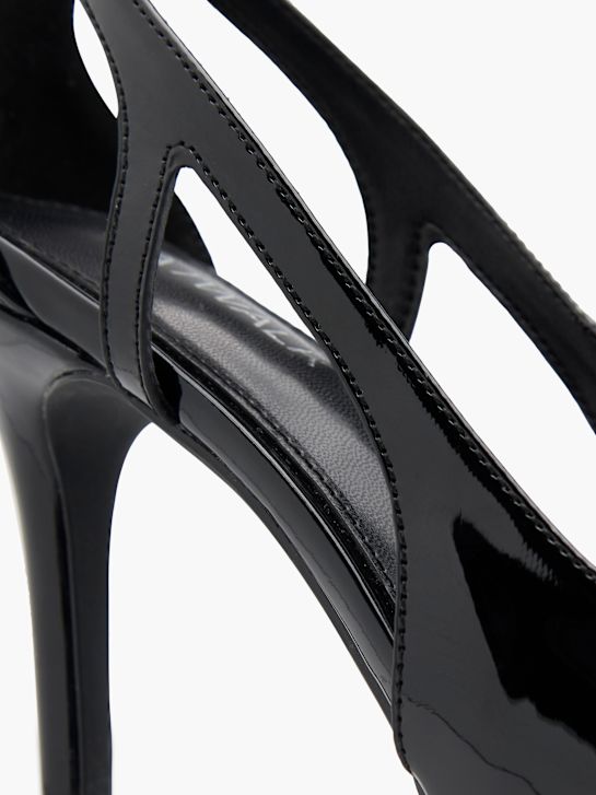 passerella a corto di tacco nero deichmann