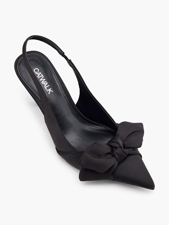 passerella slingback tacco nero deichmann