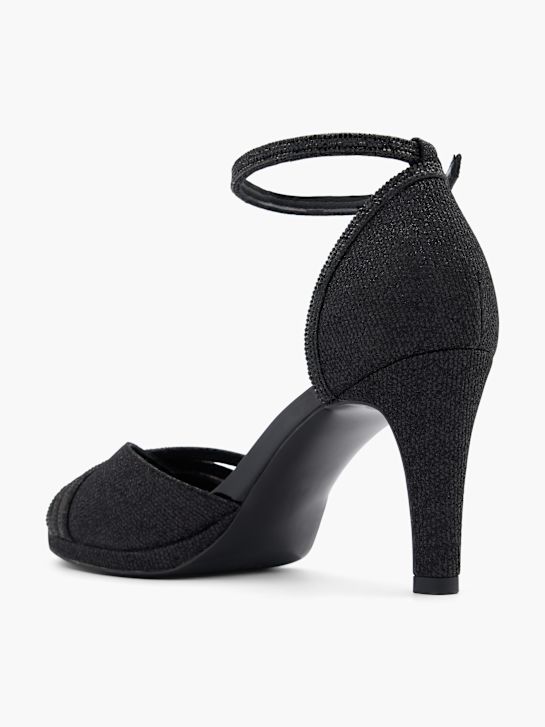 graceland slingback tacco nero deichmann