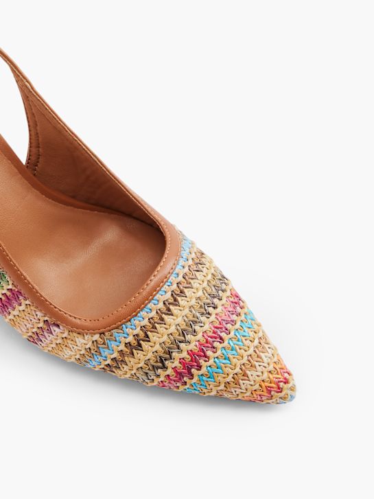 passerella slingback tacco marrone deichmann